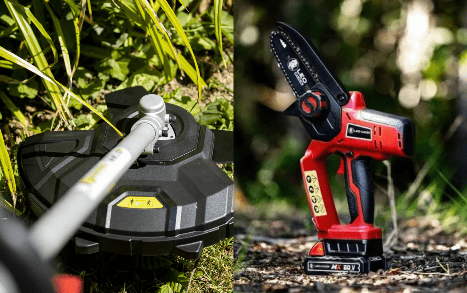 Garten-Allrounder: Akku-Multitool 4in1 (40V) + Set: Akku-Astsäge (20V, inklusive Akku und Ladegerät) + Li-Ionen Akku (20V / 2Ah)